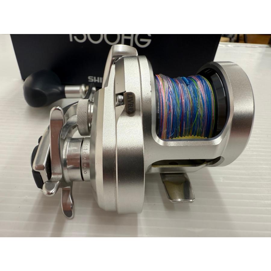 σσ SHIMANO シマノ オシアジガー1500HG リブレラインストッパー付き 03667 やや傷や汚れありの画像