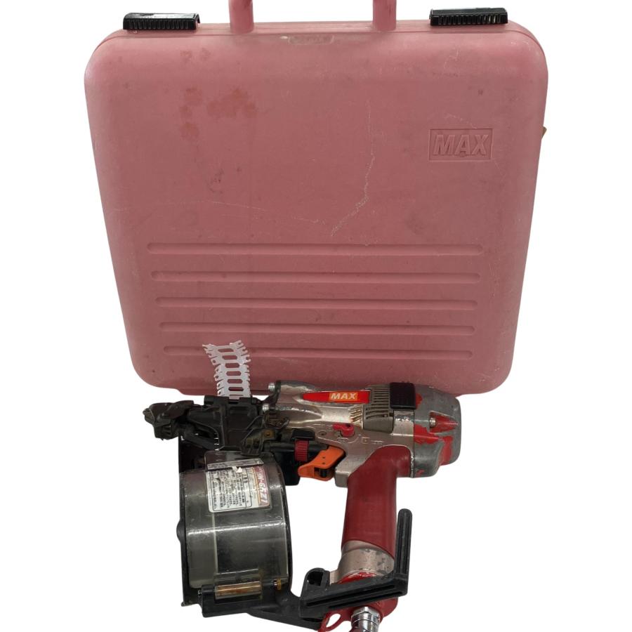 MAX マックス 工具 高圧エア釘打ち機 HN-65Z1 レッド ケース付 MAX マックス 工具 高圧エア釘打ち機 HN-65Z1 レッド ケース付 傷や