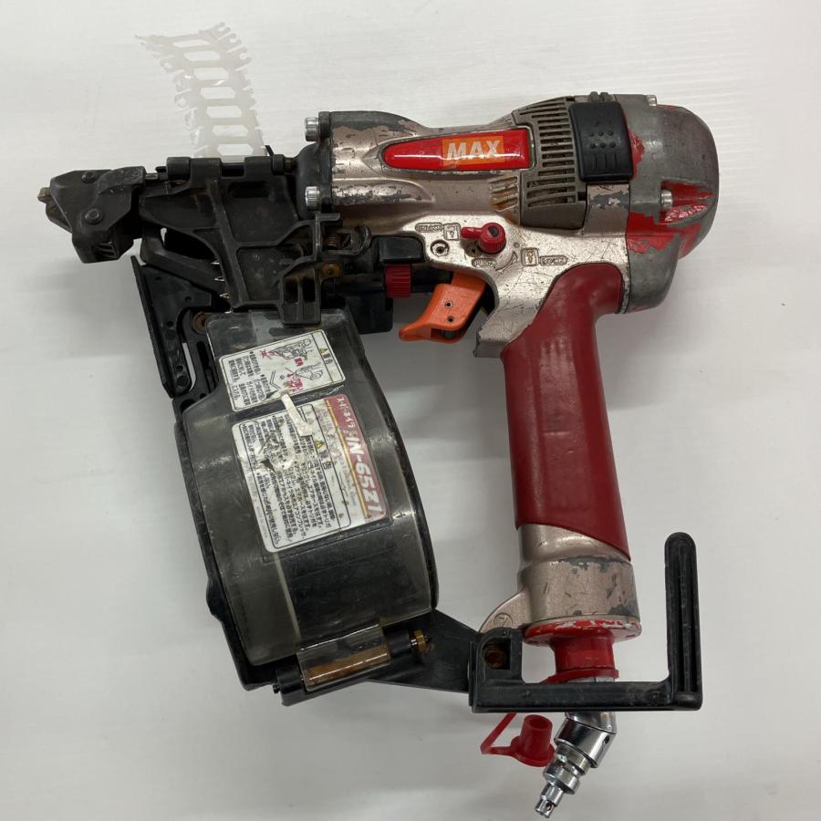 MAX マックス 工具 高圧エア釘打ち機 HN-65Z1 レッド ケース付 傷や