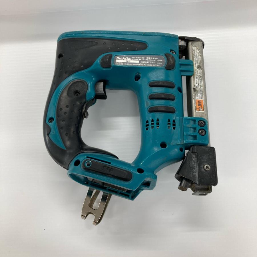 マキタ ST110D 充電式タッカ【野田愛宕店】【店頭取引限定】【中古】管理番号：ITSMP9DSBCGI MAKITA マキタ 充電式タッカ ST110D 本体のみ 14.4v 傷や汚れあり