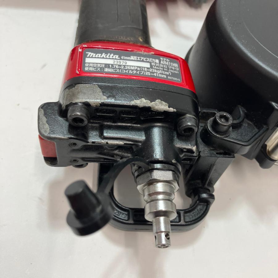 MAKITA マキタ エア釘打ち AR411HR レッド 本体のみ 傷や汚れ
