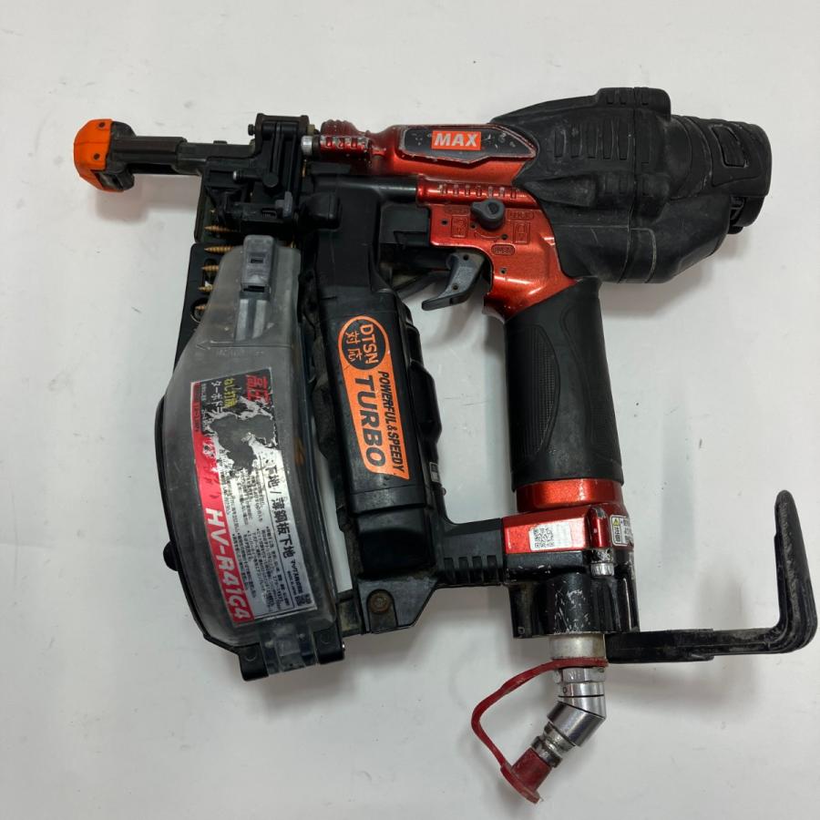 MAX マックス ねじ打ち機 HV-R41G4 レッド 程度C 本体のみ 高圧 キズ有 MAX マックス HV-R41G4 レッド ねじ打ち機 本体のみ 高圧 傷や汚れあり