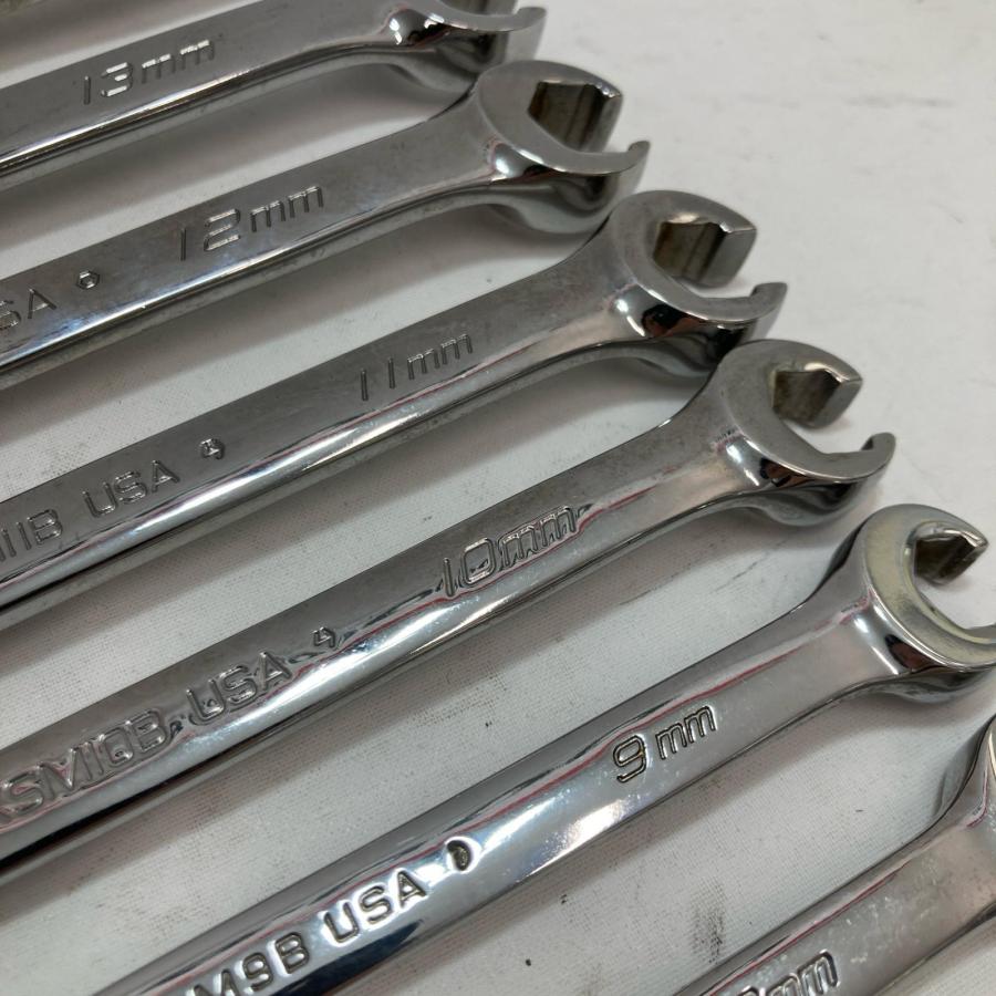 Snap-on スナップオン オープンエンドフレアナットレンチ RXSM 8本 