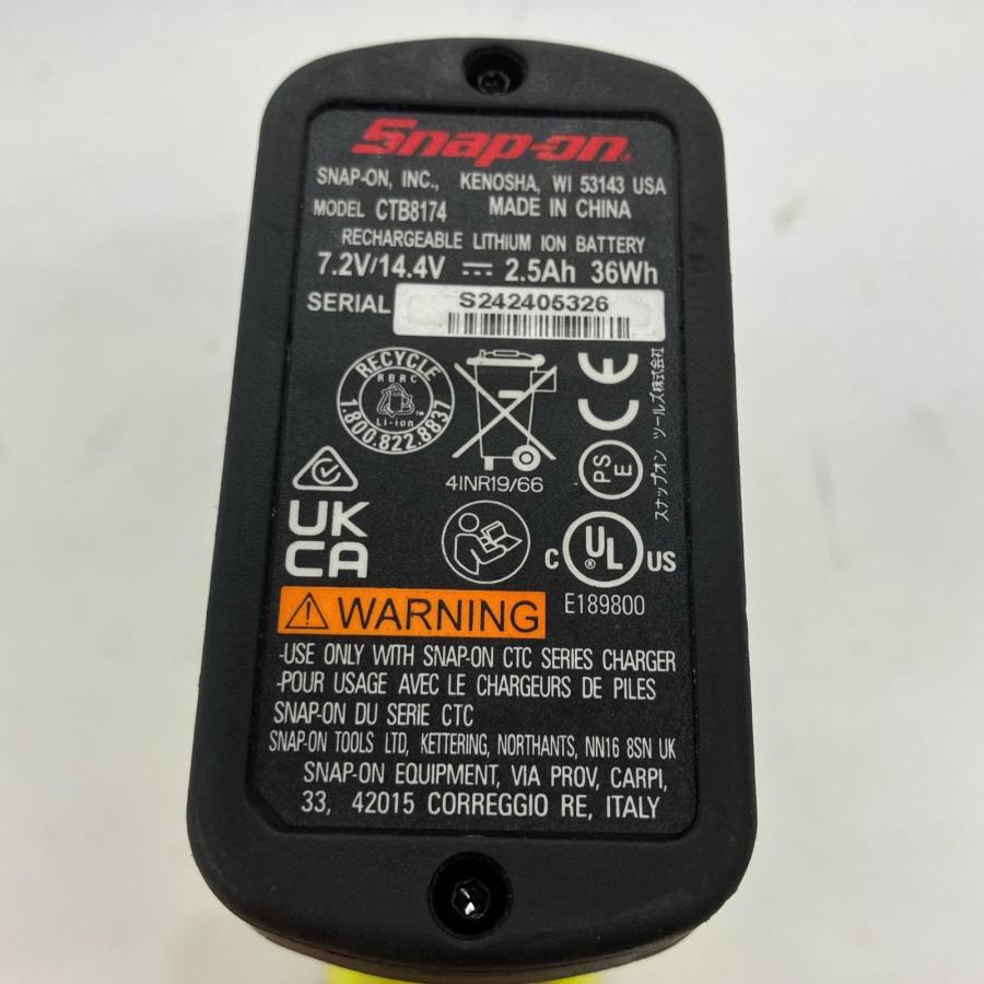 Snap-on スナップオン インパクトレンチ 充電池1個付 コードレス式 7.2