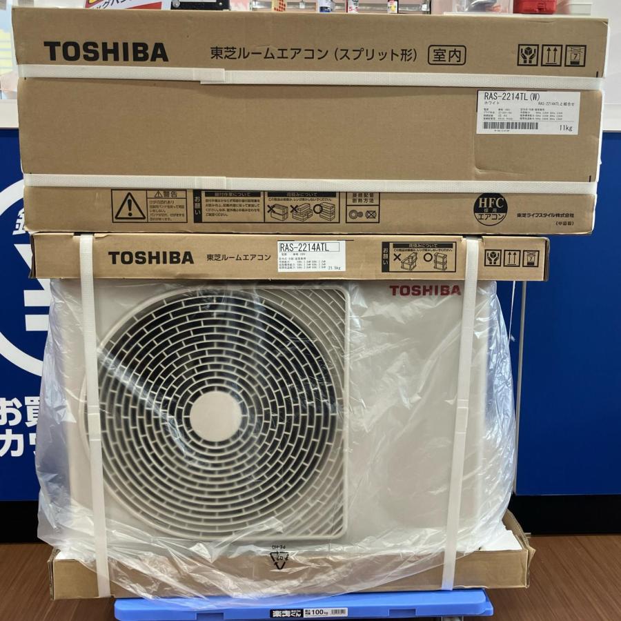 TOSHIBA 東芝 エアコン 壁掛けエアコン RAS-2214TL 未使用に近い