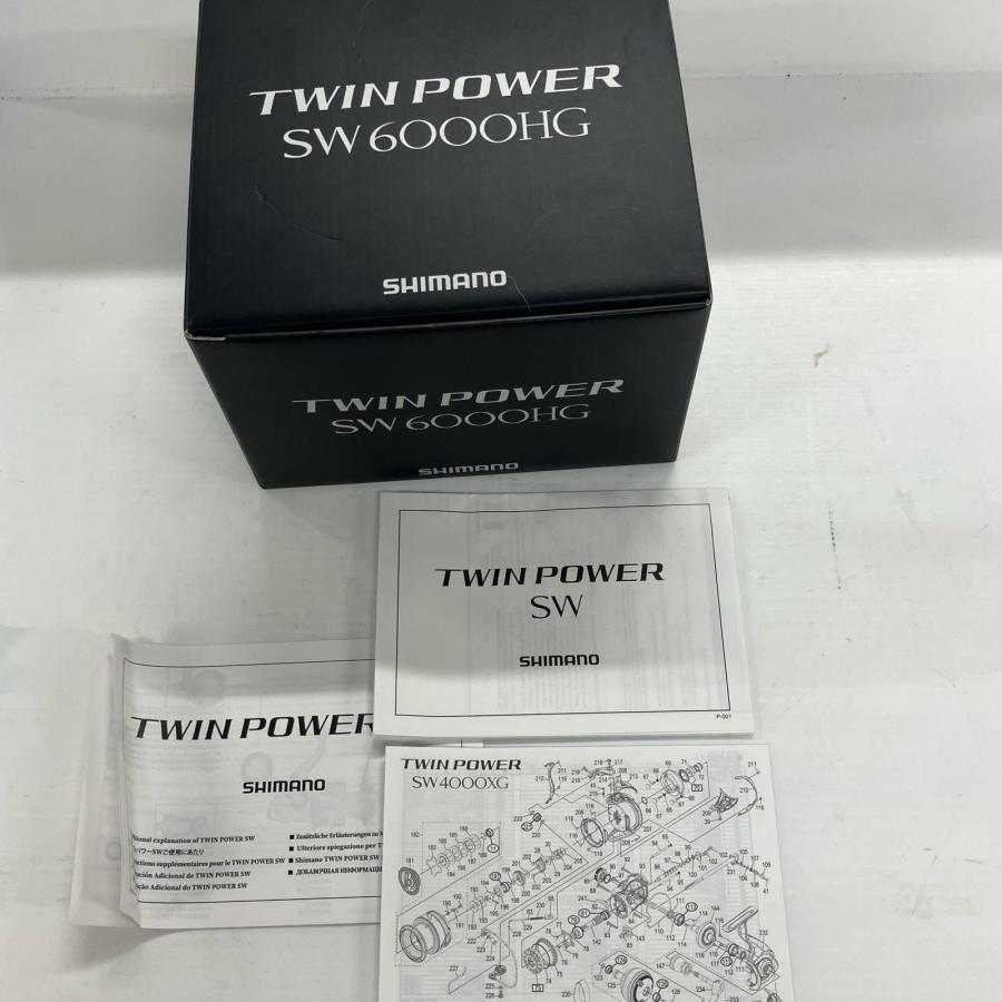SHIMANO シマノ リール スピニングリール 21ツインパワーSW 6000HG 04225 箱付 やや傷や汚れあり_8