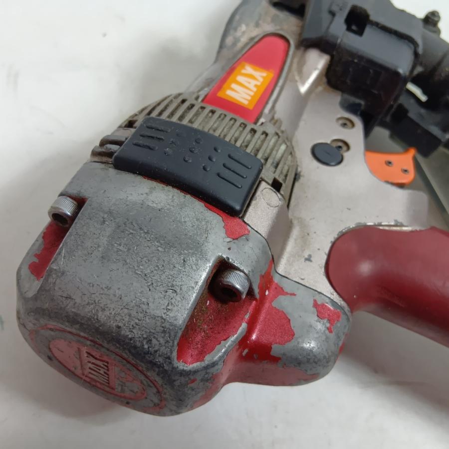MAX マックス エア釘打ち HN-65Z1 レッド 高圧 65mm MAX マックス エア釘打ち HN-65Z1 レッド 程度C 本体のみ 高圧 65mm