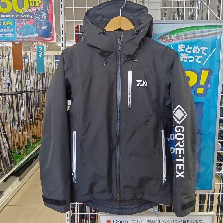 DAIWA ダイワ ブラック 釣り用品 釣り服飾 レインウェア SIZE WM dw