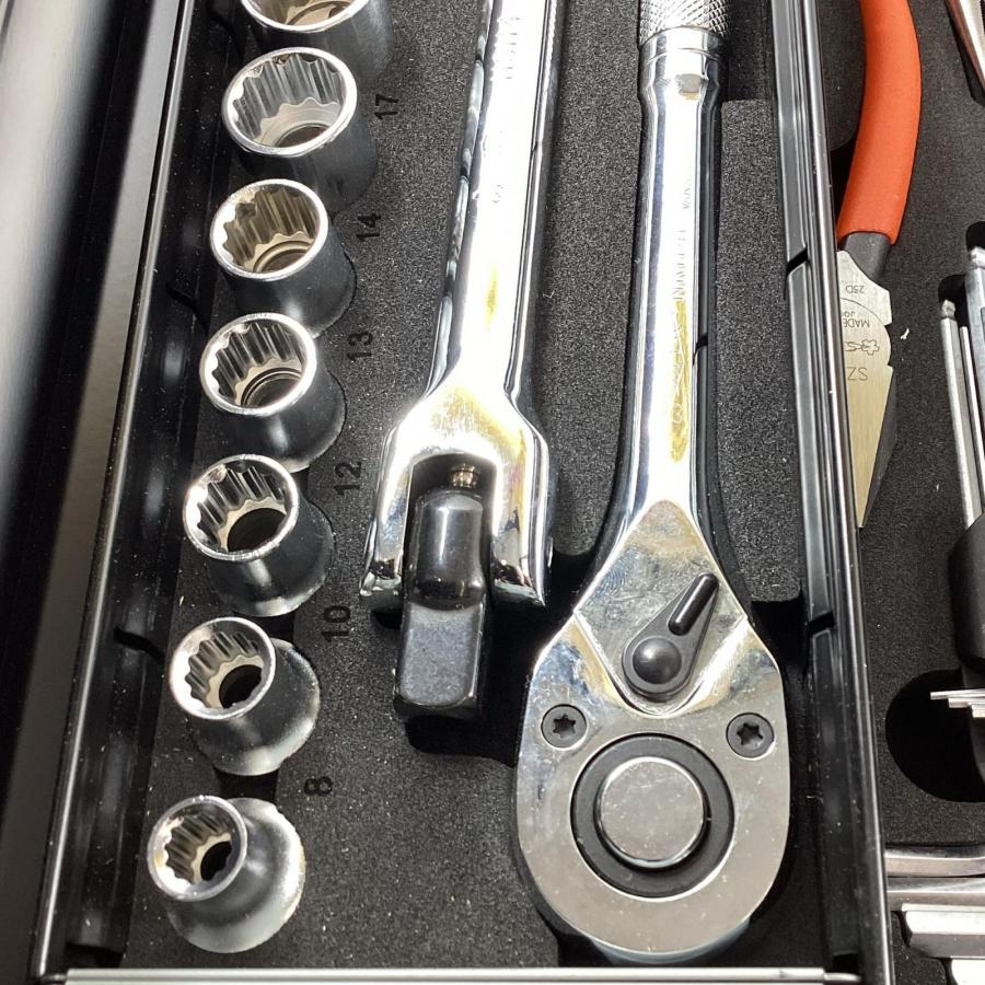 SUPERTOOL 両開き工具セット S5000DX ブラック 63点セット 3段式 やや