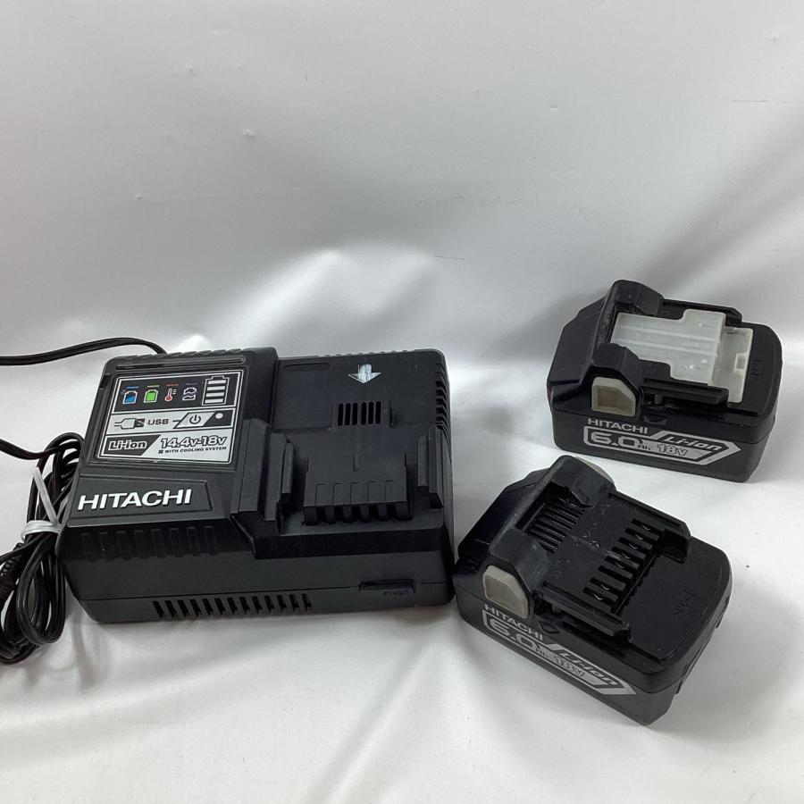 HITACHI 日立 インパクトドライバ WH18DDL2 ブラック 充電器・充電池2 