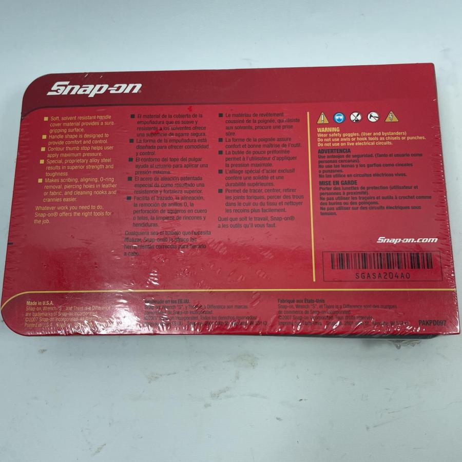 Snap-on スナップオン  ミニピッグセット SGASA204A0 ミニアウル、フック、ピック／ソフトグリップ セット Snap-on スナップオン ミニピッグセット SGASA204A0 ミニアウル
