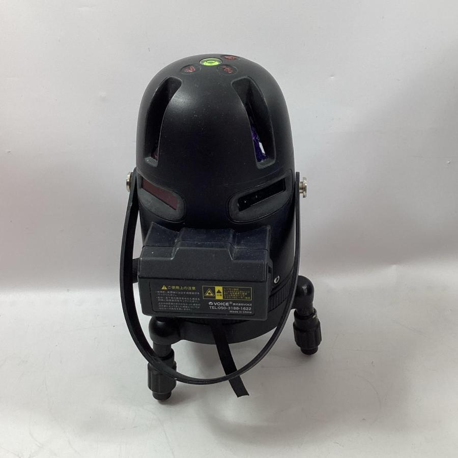 VOICE レーザー墨出し器 R8 ブラック 受光器・ケース付 傷や汚れあり