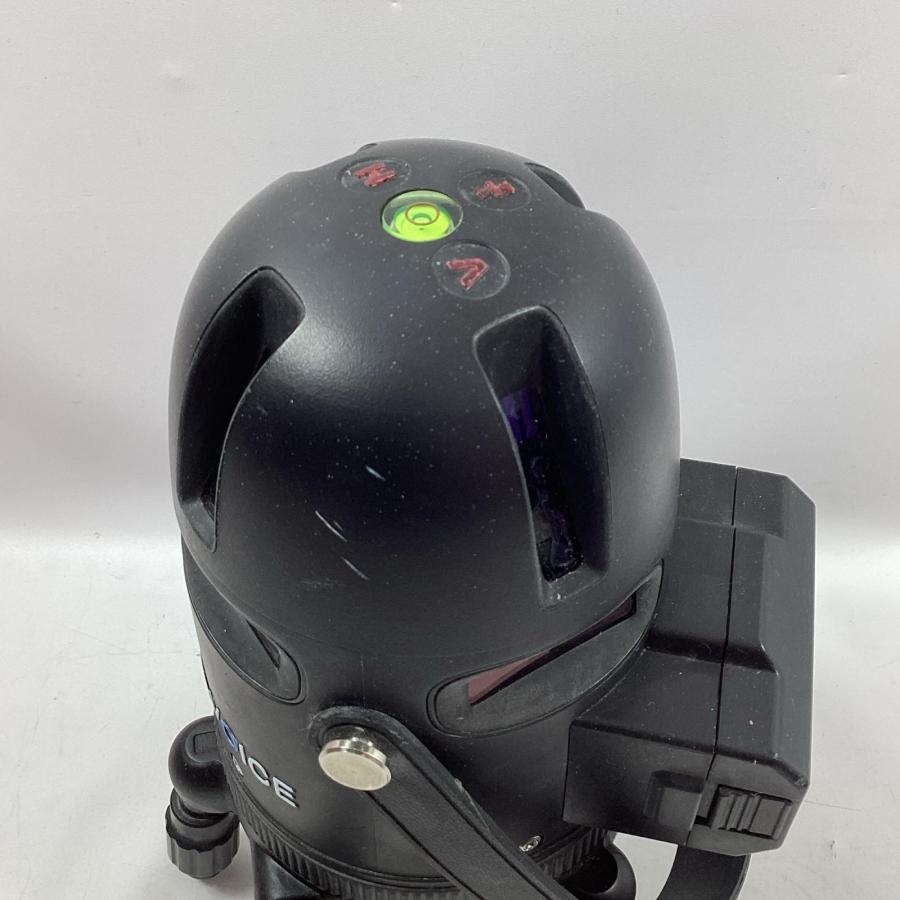VOICE レーザー墨出し器 R8 ブラック 受光器・ケース付 傷や汚れあり