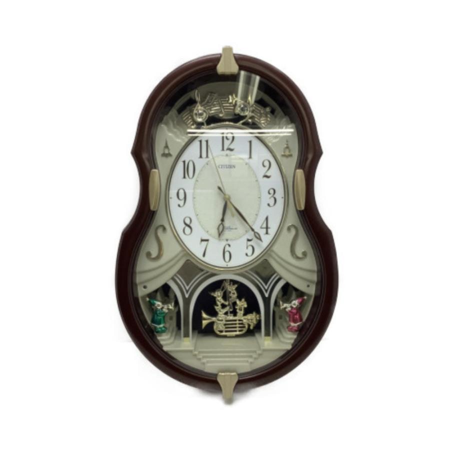 CITIZEN からくり時計 電波時計 掛時計 4MN496BZ CITIZEN（シチズン） △△ 掛時計 電波時計 4MN496BZ やや傷や汚れあり