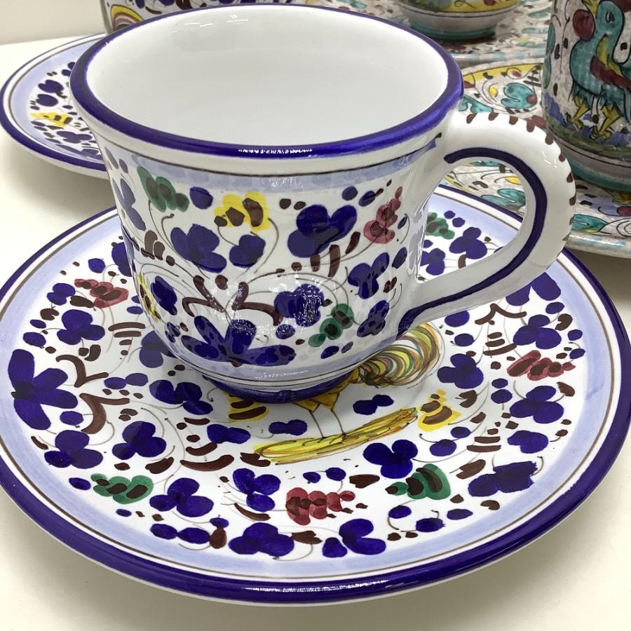 △△ TGM ハンドメイド 陶器 イタリア食器まとめ 24点 絵皿 ティー