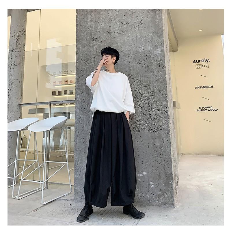 ワイドパンツ タック 8分丈 サルエル アラジンパンツ スカートの様な ガウチョパンツ メンズ 中性的 ジェンダーレス男子 ネオイケメン 韓国 ファッ Cb A145 K570 メンズファッション Bigbangfellas 通販 Yahoo ショッピング