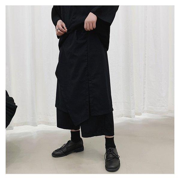 ジェンダーレスファッションに 変形 7分丈パンツ スカート スカーチョ ガウチョパンツ サルエル メンズ 中性的 ジェンダーレス男子 ネオイケメン 韓 Cb A145 K877 メンズファッション Bigbangfellas 通販 Yahoo ショッピング