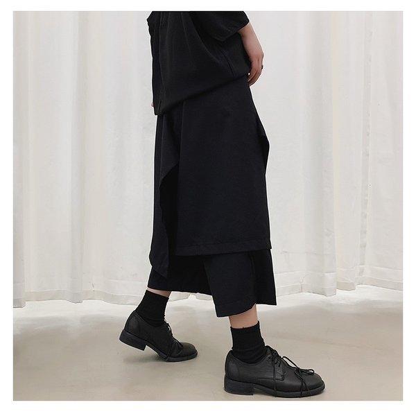 ジェンダーレスファッションに 変形 7分丈パンツ スカート スカーチョ ガウチョパンツ サルエル メンズ 中性的 ジェンダーレス男子 ネオイケメン 韓 Cb A145 K877 メンズファッション Bigbangfellas 通販 Yahoo ショッピング
