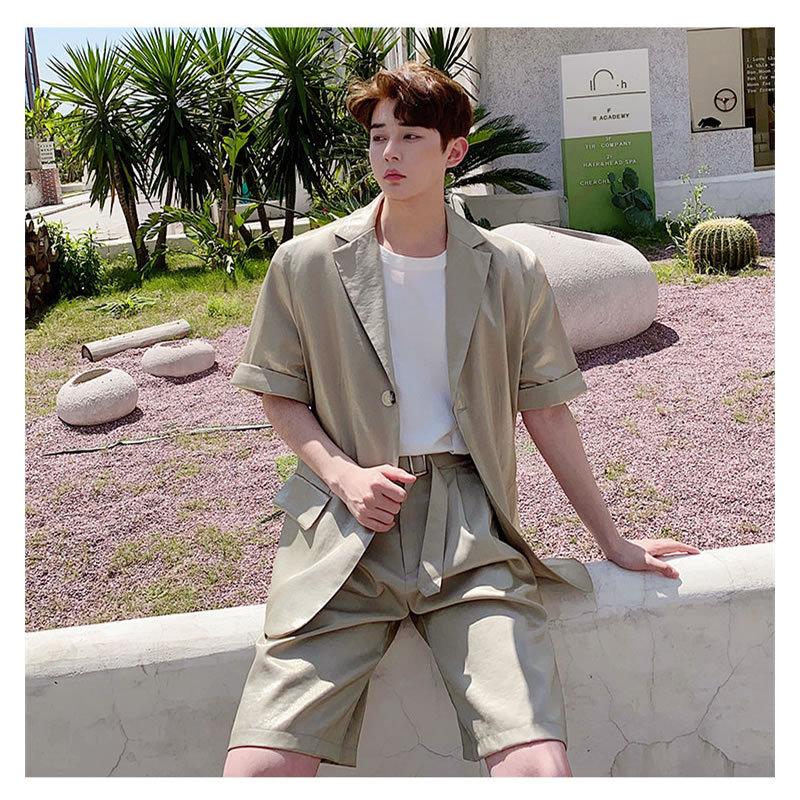 テレビで話題 スーツ サマー セットアップ 涼しい ゆったり 男女兼用 ユニセックス レディース メンズ テーラード 半袖 パステルカラー ペールトーン 光沢 ジャージ スウェット上下セット サイズ 残りわずか M女性にも Www Collectiviteslocales Fr