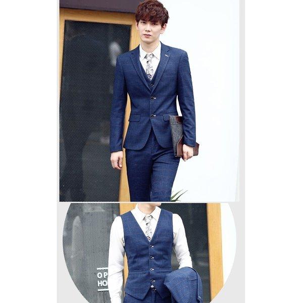 スーツ メンズ チェック ピーススーツ スタイリッシュスーツ 3点セット メンズスーツ スリム セットアップ 上下 ビジネススーツ ベスト パンツ Cst 305 Xy22 メンズファッション Bigbangfellas 通販 Yahoo ショッピング