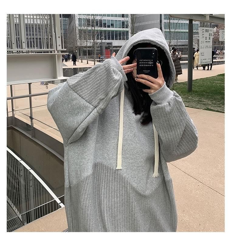 韓国 ファッション ゆったり 異素材切り替え プルオーバー パーカー フーディ パーカ アウター 病みかわいい シェア服 メンズ レディース Ct 306a Hy114 メンズファッション Bigbangfellas 通販 Yahoo ショッピング