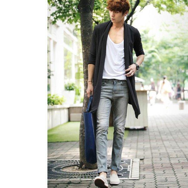 カーディガン メンズ ロングカーディガン カーデ 長袖 韓国 ファッション ストリート カジュアル メンズファッション 服 春 秋 個性 上品 ロング Ct 312b 1 C50 メンズファッション Bigbangfellas 通販 Yahoo ショッピング