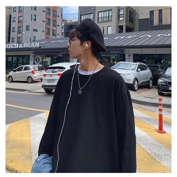 韓国 ファッション メンズ ロンｔ ロンティ 長袖ティーシャツ ｔシャツ ダメージ 重ね着 ロンｔ ビッグシルエット ゆったり 長袖 ロングスリーブ Ct A009 T60 メンズファッション Bigbangfellas 通販 Yahoo ショッピング
