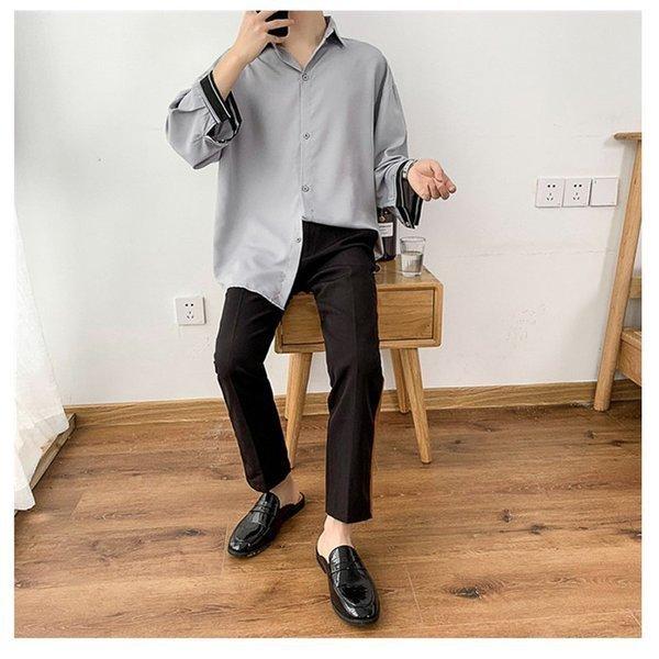 ゆったり 長袖シャツ ネクタイ付き 長袖 九分袖 メンズ 韓国 ファッション ストリート カジュアル ビッグシルエット カジュアルシャツ メンズ メン Ct A031 1 St03 メンズファッション Bigbangfellas 通販 Yahoo ショッピング