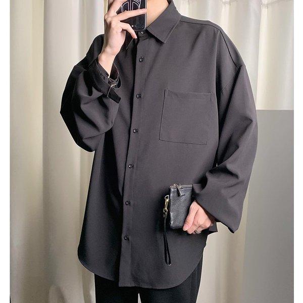 韓国 ファッション メンズ シャツ ドレスシャツ カジュアルシャツ カッターシャツ ワイシャツ ビッグシルエット ゆったり ボリューム袖 長袖 ロング Ct A031 Tb78 メンズファッション Bigbangfellas 通販 Yahoo ショッピング