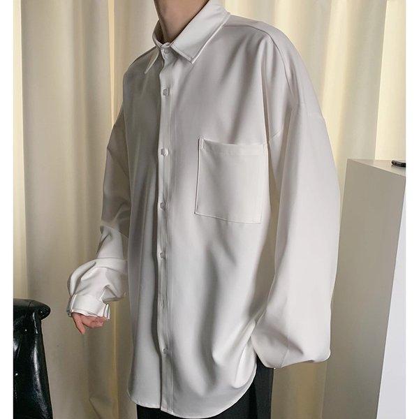 韓国 ファッション メンズ シャツ ドレスシャツ カジュアルシャツ カッターシャツ ワイシャツ ビッグシルエット ゆったり ボリューム袖 長袖 ロング Ct A031 Tb78 メンズファッション Bigbangfellas 通販 Yahoo ショッピング