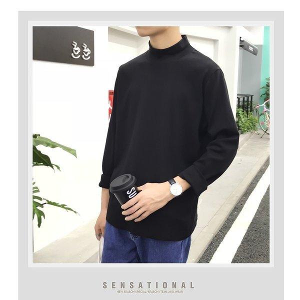 ロングtシャツ モックネック ハイネック タートルネック ロンt メンズ 長袖 カットソー Tシャツ トップス 無地 Tee カジュアル 韓国 ファッ Ct A0 T メンズファッション Bigbangfellas 通販 Yahoo ショッピング