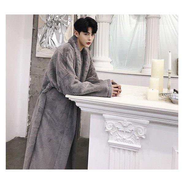 大人の ガウンコート ロング丈 ボア コート モコモコガウン メンズ メンズファッション 韓流 韓国ファッション カジュアル 冬 秋 個性 衣装 モード Ct A145 W271 メンズファッション Bigbangfellas 通販 Yahoo ショッピング