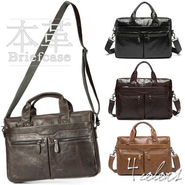 手数料安い ビジネスバッグ メンズ 革 2way 本革 ブリーフケース 紳士 ショルダーバッグ レザー 牛革 通勤 通学 シンプル ブラック 黒 茶色 無地 出張 Rakuten Staging Uneltemania Ro