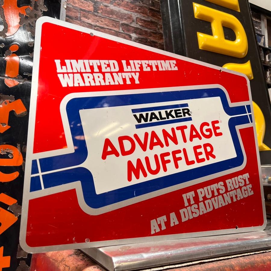WALKER ウォーカー マフラー ヴィンテージ 両面 看板 (12)158 SI01000183BigBear 通販