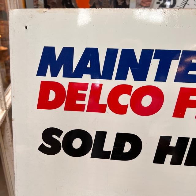 65%OFF!】AC Delco BATTERIES ヴィンテージ看板 (14)439-1 イベント