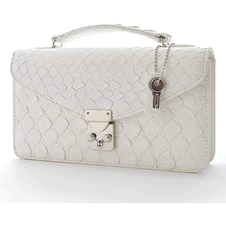 最新情報 ホワイト ホワイト 長財布 メンズ 財布 バッグ 一体型 財布バッグ 本革 蛇皮 蛇革 大型 大きい 大容量 スネーク レザー 1050 アウトレット送料無料 Regionmarket Store