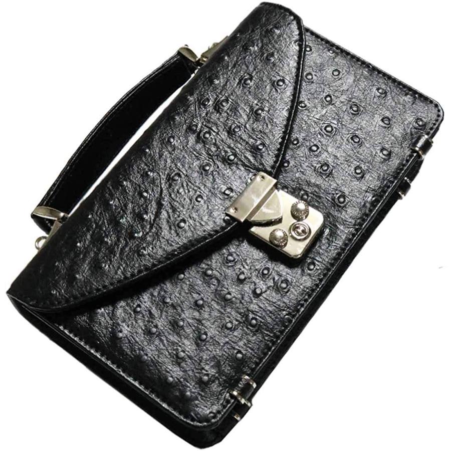 楽天 ブラック 長財布 メンズ 財布 バッグ 一体型 本革 財布カバン 大型 大きい 大容量 サイフ クラッチバッグ オーストリッチ 1050 Big Bear Store 通販 Yahoo ショッピング New限定品 Mdtu Nw Gov Lk