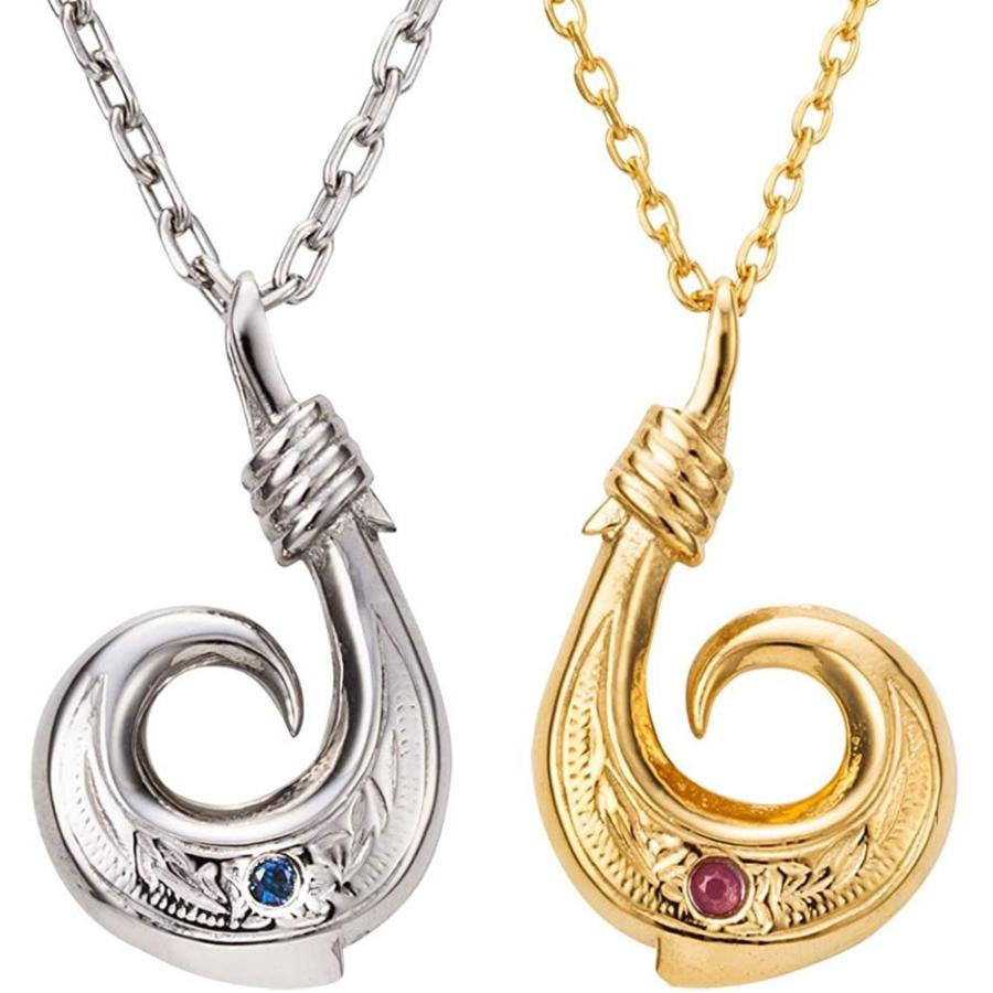 新しいコレクション ホワイトクローバー ペアネックレス ハワイアンジュエリー 釣り糸 フィッシュフック シェアハート アレルギーフリー サージカルステンレス 今月限定 特別大特価 Lespakigali Com