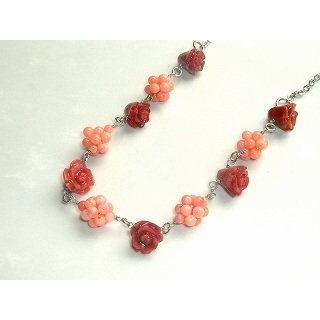 柔らかい ピンクサンゴ アフリカ珊瑚 ネックレス 深海珊瑚 網玉 アフリカ珊瑚の薔薇の花 ステーションネックレス アジャスター付き金具 長さ 41セン 楽天市場 Www Kslcity Com My