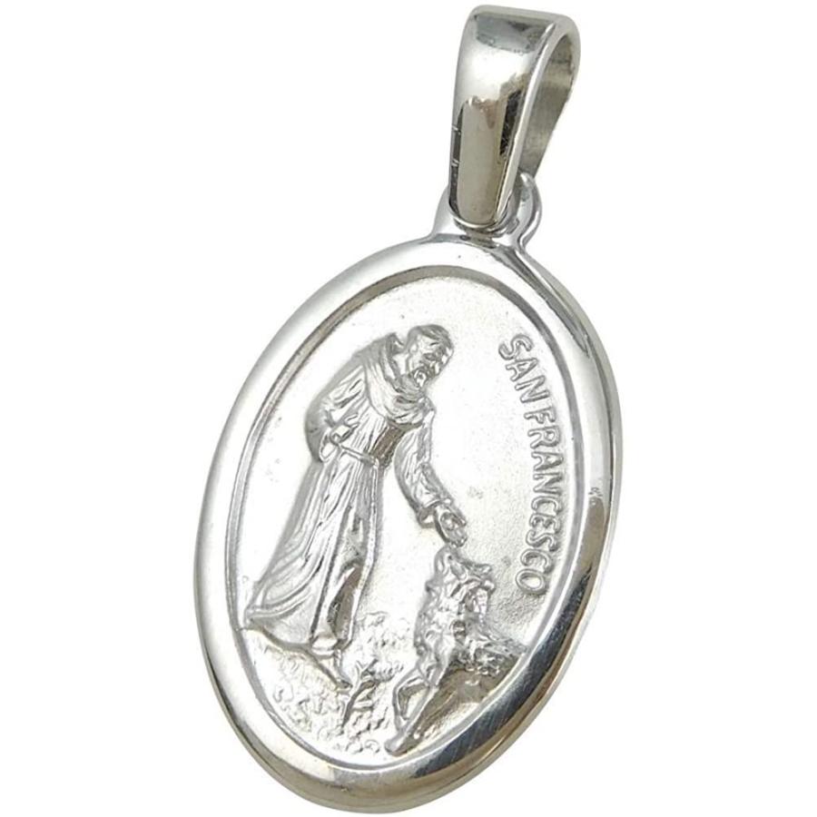 超目玉 アッシジの聖フランシスコとグッビオの狼 メダイ ペンダント M シルバー イタリア製 フランチェスコ Big Bear Store 通販 Yahoo ショッピング 無料長期保証 Www Ladislexia Net
