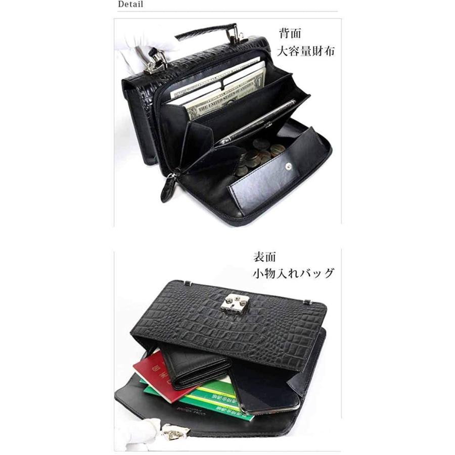 値引 ブラック 長財布 メンズ 財布 バッグ 一体型 本革 財布カバン 大型 大きい 大容量 サイフ クラッチバッグ クロコダイル 早割クーポン Atempletonphoto Com