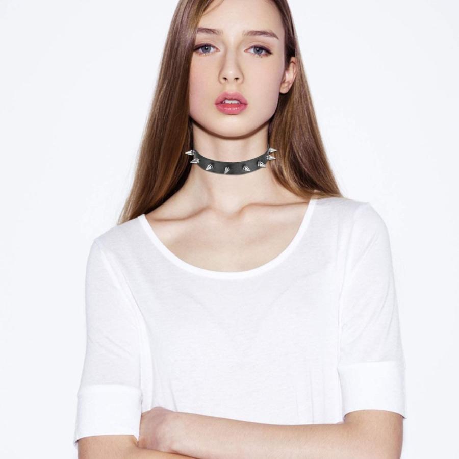 Aroncent 首輪 レザー メンズ リベット ロック チョーカー ネックレス レディース パック ロック ファッション メンズ アクセサ Big Bear Store 通販 Yahoo ショッピング