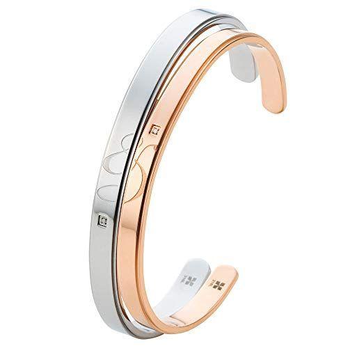 品質は非常に良い ホワイトクローバー ペアバングル カップル 人気 サージカルステンレス ブランド ダイヤモンド ピンクゴールド シルバー 4sbg03 レディースアクセサリー