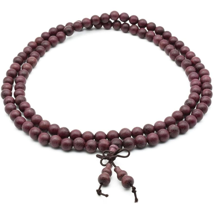 天然木精工パープルハート 女性用男性用数珠 木製 仏具 ブラジルアラセイトウ念珠 おしゃれ 手作り腕輪のブレスレット 丸珠8mm 108玉 Big Bear Store 通販 Yahoo ショッピング