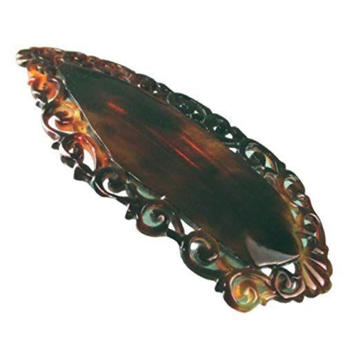 激安ブランド 本べっ甲 髪留め 葉っぱ型 透かし入り バレッタ ヘア アクセサリー 黒留袖のフォーマルな髪型から浴衣のヘアアレンジまで 本鼈甲 髪飾り 現金特価 Www Bynaric In