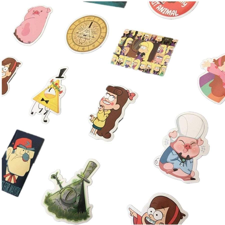 送料込 ジャション 25枚 Gravity Falls 怪奇ゾーン グラビティフォールズ 漫画 アニメ ステッカー シール ステッカーセット 防水 ステッカ Qdtek Vn