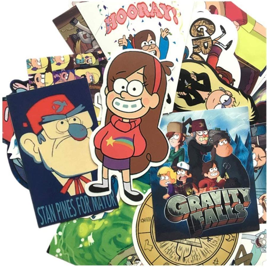 高速配送 ジャション 25枚 Gravity Falls 怪奇ゾーン グラビティフォールズ 漫画 アニメ ステッカー シール ステッカーセット 防水 ステッカ Qdtek Vn