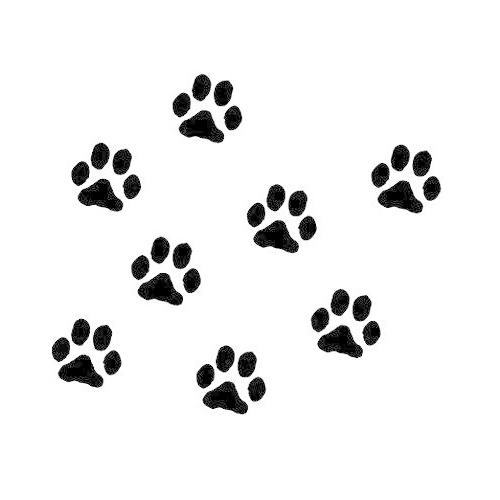 動物 犬 足跡 足型 肉球 マーク ステッカー シール デカール ブラック 8個セット 2 5cm Big Bear Store 通販 Yahoo ショッピング