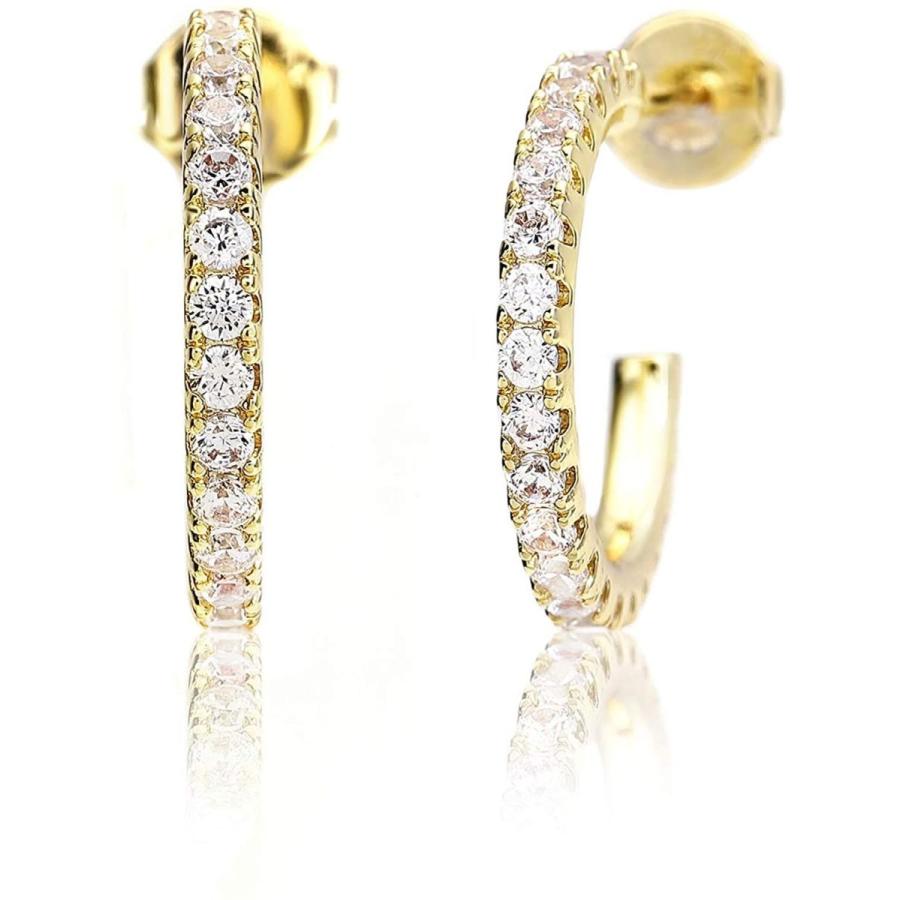 人気が高い ナオットジュエリー 18k ジルコニア ピアス ゴールド Zirconia Hoop Pierce ギフトbox付き レディース フープピア ピアス Iedi Edu Br