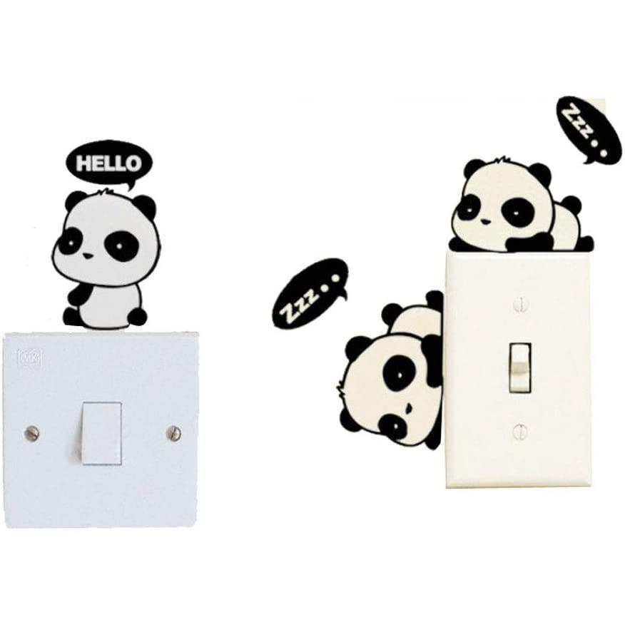 ウォールステッカー 電源スイッチ ステッカー 可愛い パンダ 壁紙 シール 飾り インテリア 防水 ステッカー 電気スイッチ飾り 剥がせる Big Bear Store 通販 Yahoo ショッピング